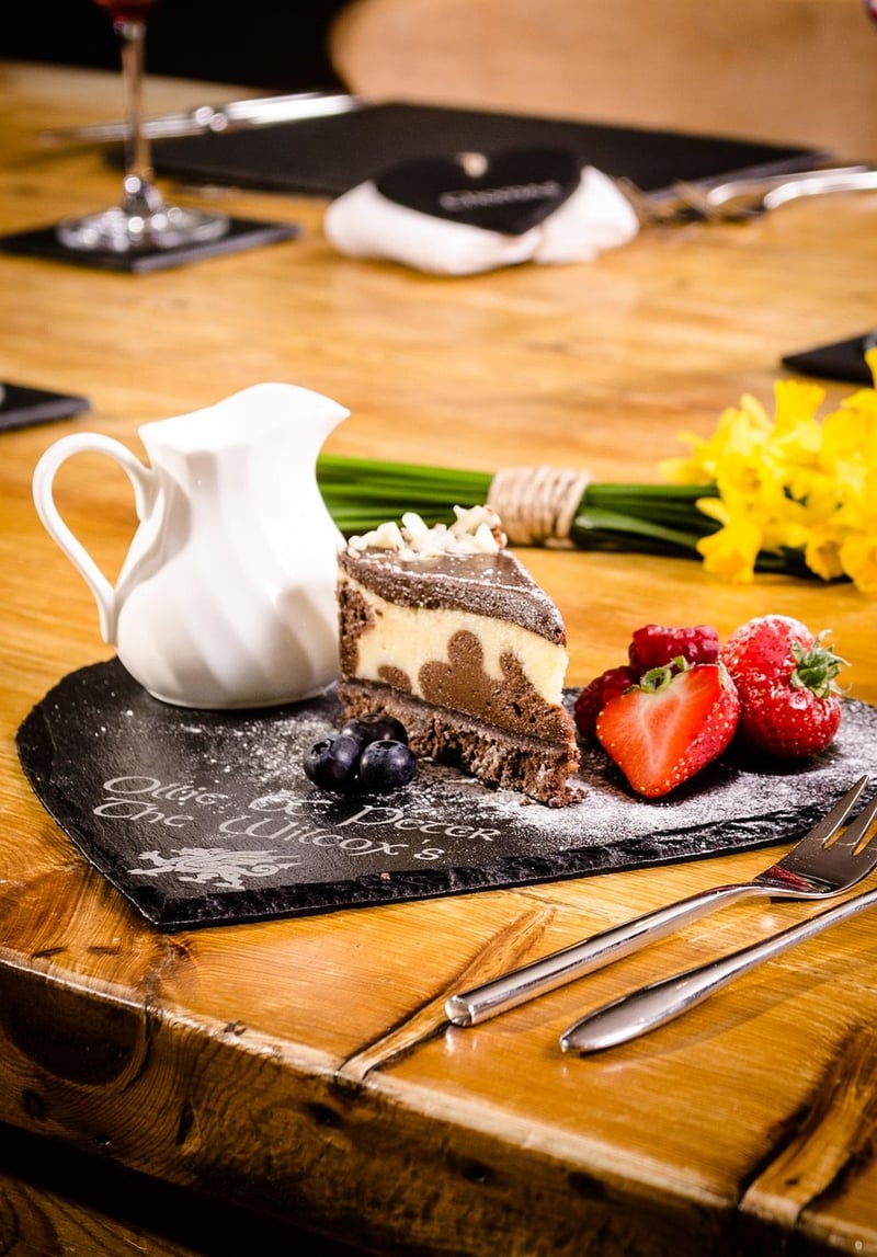 Edible Flower Dessert
